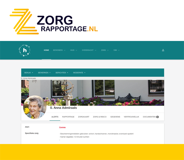 Aanpassing in zorgrapportage nav Corona Aanpassing in zorgrapportage nav Corona